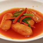 中国料理 星ヶ岡 - 金目鯛衣揚げ甘酢がけ