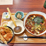 さんて - 料理写真:さんてのランチ かけそばとミニ天丼