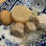 炉端とおでん 呼炉凪来 - 付き出し(食べ放題おでん)