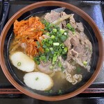 どん亭 - キムチ牛肉そば