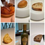 mærge - 自家製のパン達
      ミルクパン、じゃがいものパン、カンパーニュ
      オリーブオイルはスペインのヴェルデエスメラルダ