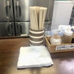 らーめん つけめん 虎テツ - 卓上の備品