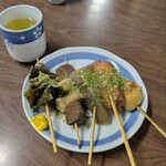 大やきいも - 昆布/蒟蒻/牛蒡巻/しのだ巻き 各150円/牛すじ 220円