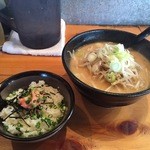 大正麺業 - 味噌ラーメン並+めんたいマヨ丼(141212)