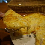 ポットスチル - カルボナーラピザ・・ふわふわのスフレにトロトロなチーズとハム・・絶品。（メニューには載っていませんので、食べたい方はスタッフまで）