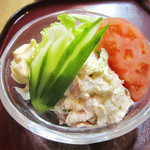 季節料理　みのり - ポテトサラダ(700円+税)。<2014.12>