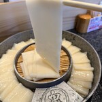 五代目 花山うどん - 麺リフト