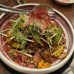 炎神 - 梅山豚の塩レバー、ピリ辛とうがらし和え