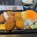 とんかつ大志 吉岡店 - 一口ヒレカツ 半ロースかつ グラタンコロッケ