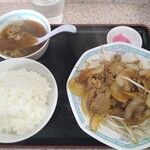 みそ一発２ - 豚みそ焼き定食 1,050円 大盛 無料