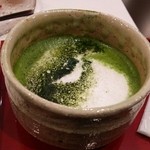 仁倉総本店 - 宇治抹茶カプチーノ。ふわふわクリーミー。