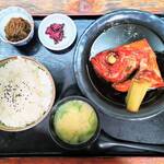 味処 まるたか - きんめ煮付け定食（ご飯大盛り）