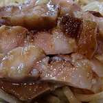 ドロップハンマー - ドロップハンマー ＠本蓮沼 つけ汁に入れられる刻みチャーシュー