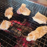 ろばたやき山ろく - さつま地鶏の円陣(￣ー￣)v