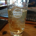 ろばたやき山ろく - 白ぶどうスカッシュ(*´・ω-)b