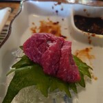 ろばたやき山ろく - 馬刺し⭐去年のが美味し過ぎました