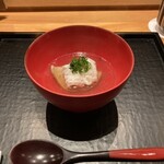 同心町 和食 瑞 - 鱧に椎茸？のお汁