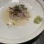 同心町 和食 瑞 - 鯛の何とか漬け？山葵がふわふわで美味しいです♪