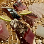 でん - オススメ刺身盛り合わせ