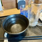 山下本気うどん 渋谷並木橋 - お米の国の人なので、一粒残さずに❣️