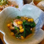 あづみのご飯 風ゆら - 小松菜のおひたし