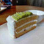 あづみのご飯 風ゆら - おまかせケーキ（抹茶ケーキ）