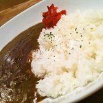 カフェありか - ありか名物牛すじたっぷりのカレーです。激ウマ。