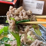大阪うどん いなの路 - 肉、にゅ〜〜ん！