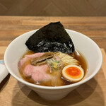 酒肴場 屯 - 津軽煮干し中華蕎麦（味玉入り）¥500