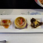 せんざん - 前菜三種盛り