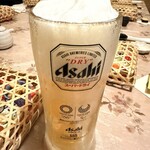 築地いなせや - 飲み放題のビール