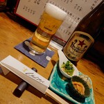 酒肴 ぼんてん - ビール中瓶 サッポロラガー  600yen  (当時)