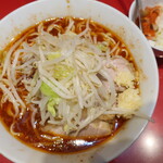 ラーメン二郎 - ラーメンミニ＋ニンニク少し＋ＳＫ白ネギ炙