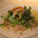 カジュアルフレンチBar 7FUKU - 赤エビのカルパッチョ