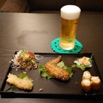 帯広せんべろの店 結 - 26/01/04のせんべろ(ドリンク2杯付き)  1100円