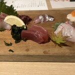 広島鉄板焼炭火焼 八黒 - お造り5種盛り合わせ