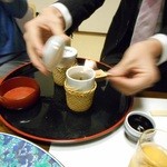 日本料理 つか佐 - 素早くアルコールをとばす