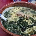 がんこや - 夷布ラーメン(かき混ぜた後で失礼。)