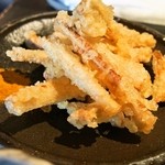 山元麺蔵 - 土ごぼう天ぷら