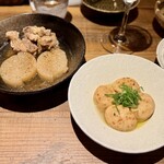 とりのほまれ - ●比内地鶏と大根のおでん　●鶏だしがんも