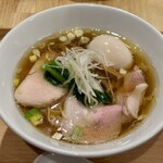 開運橋通 ふじ原 - 【煮干しそば】＋【味付け玉子】