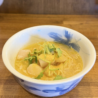 きくや - 料理写真:【限定】帆立まみれの潮SOBA〜特級ぬま田海苔飯割付き〜¥1900