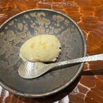 銀座かに松 - マンゴーとシャインマスカットのシャーベット