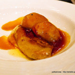 ホテル日航東京 - 2014.09　フォアグラのソテー　柿のキャラメリゼ添え