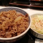 Yoshinoya - 並とゴボウサラダ