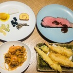 オールデイダイニング コンパス - おせちとローストビーフとパスタと天ぷら