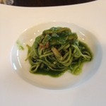 ステラ カデンテ - 春菊とズワイガニのパスタ