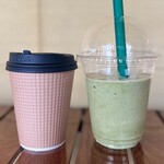 ドライブイン奥松阪 - カフェオレ＆シェイクの抹茶
