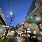 立喰うどん・そば　大和庵 - 大阪市西区　早朝の九条駅下