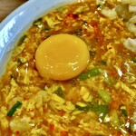 じゃんめん - 卵落とし